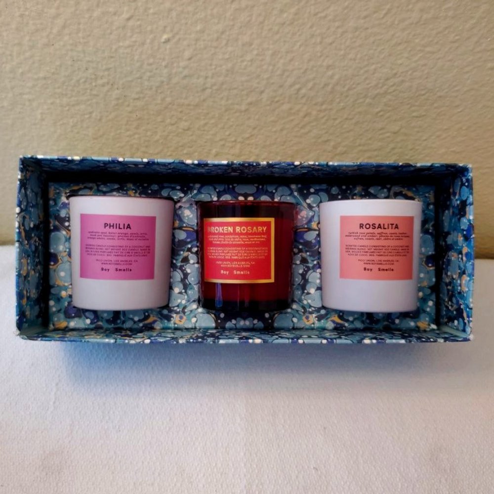 Boy Smells Votive Candles 3 oz Rosalita Broken Rosary Philia